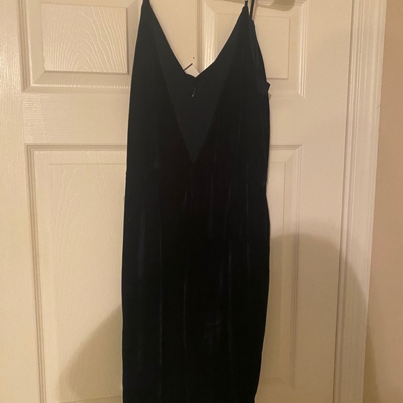 Navy Valore mid length spaghetti strap dress - Picture 2 of 5